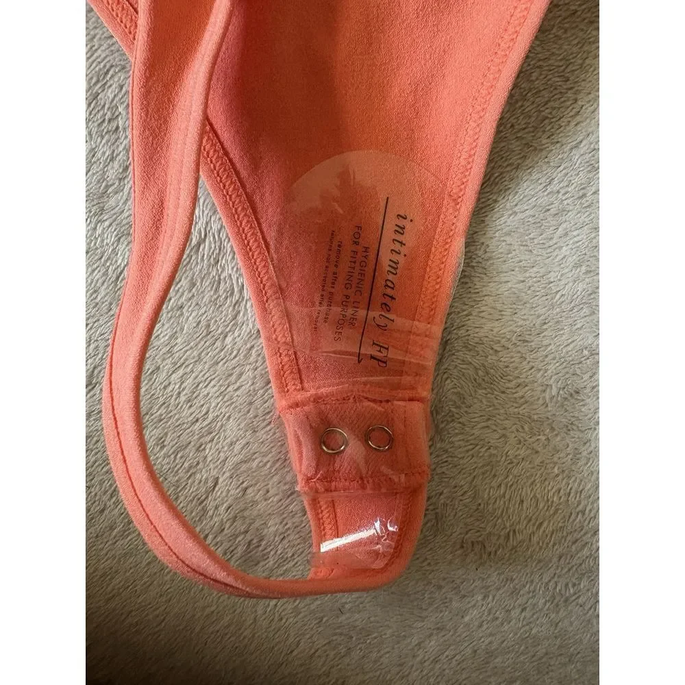 Anthropologie Intimately Free People Women's XS/S Bodysuit Peach Pink‎ - Picture 4 of 5
